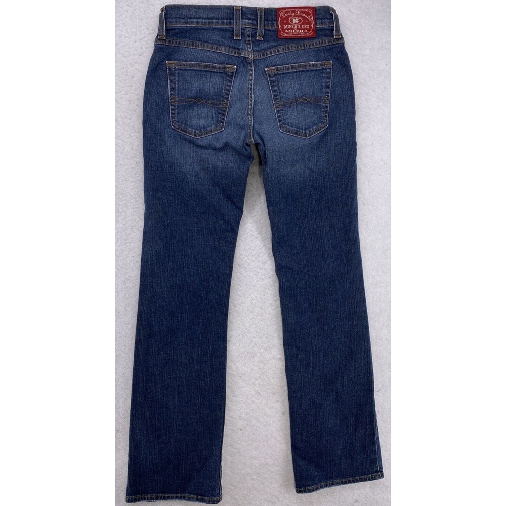 Lucky Brand Midrise Flare Jeans Women 27 Regular Blue Denim Dungarees Mexico Y2K - Picture 3 of 13